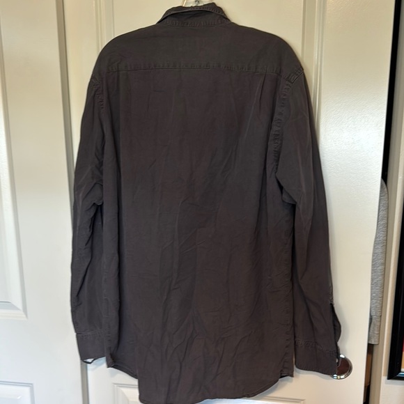 Diesel Men's Casual Button Down Shirt - Dark Gray - Picture 5 of 9